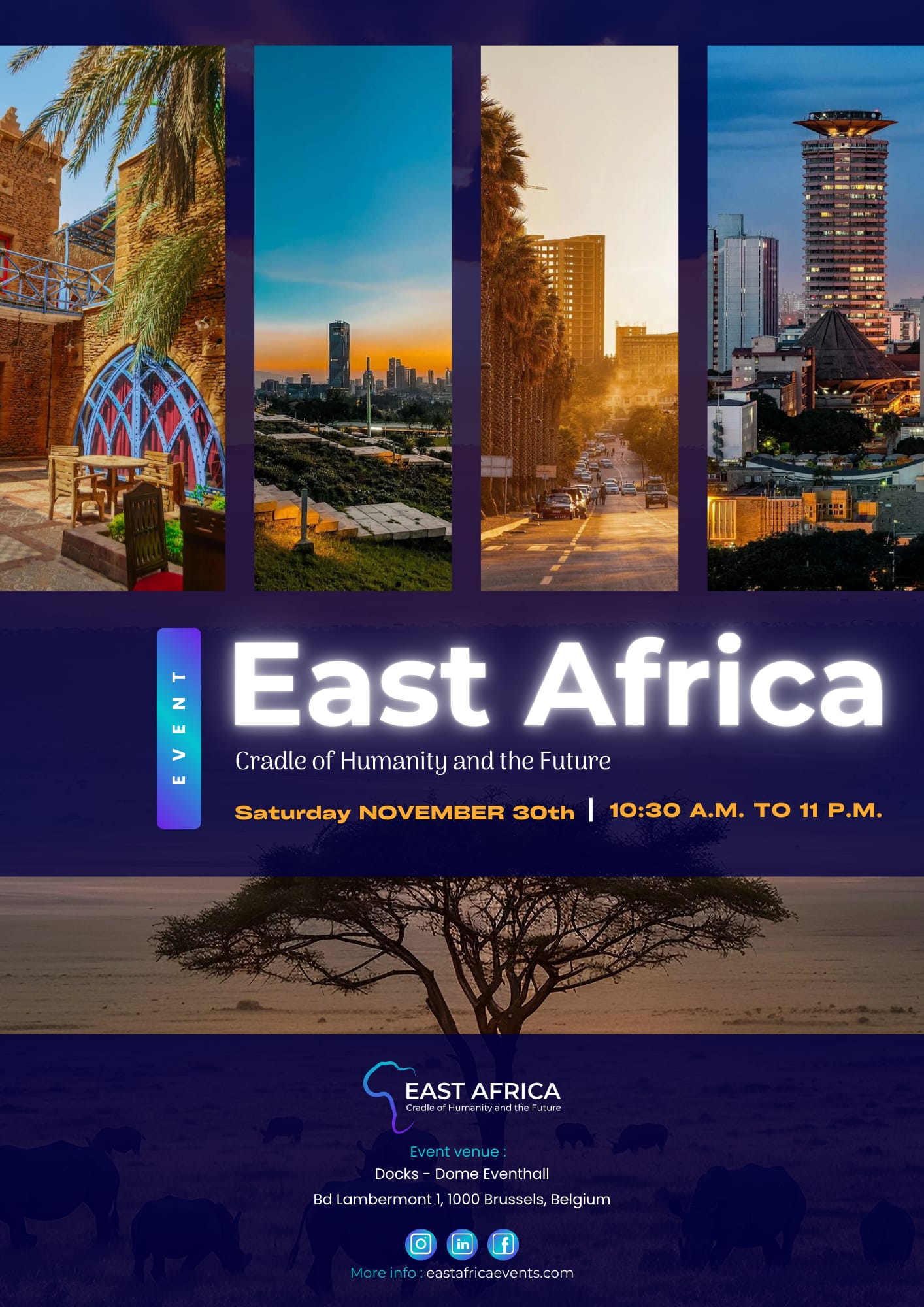 Bruxelles : East Africa, l’événement “Afrique de l’Est au DOME Eventhall