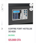 COFFRE FORT HOTEL DE 30KG