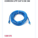 CORDON UTP CAT6 DE 3M
