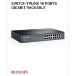 SWITCH TPLINK 16 PORTS GIGABIT RACKABLE