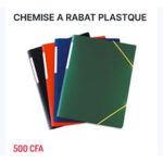 CHEMISE A RABAT PLASTIQUE