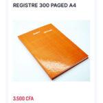 REGISTRE 300 PAGES A4