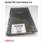 REGISTRE 500 PAGES A4