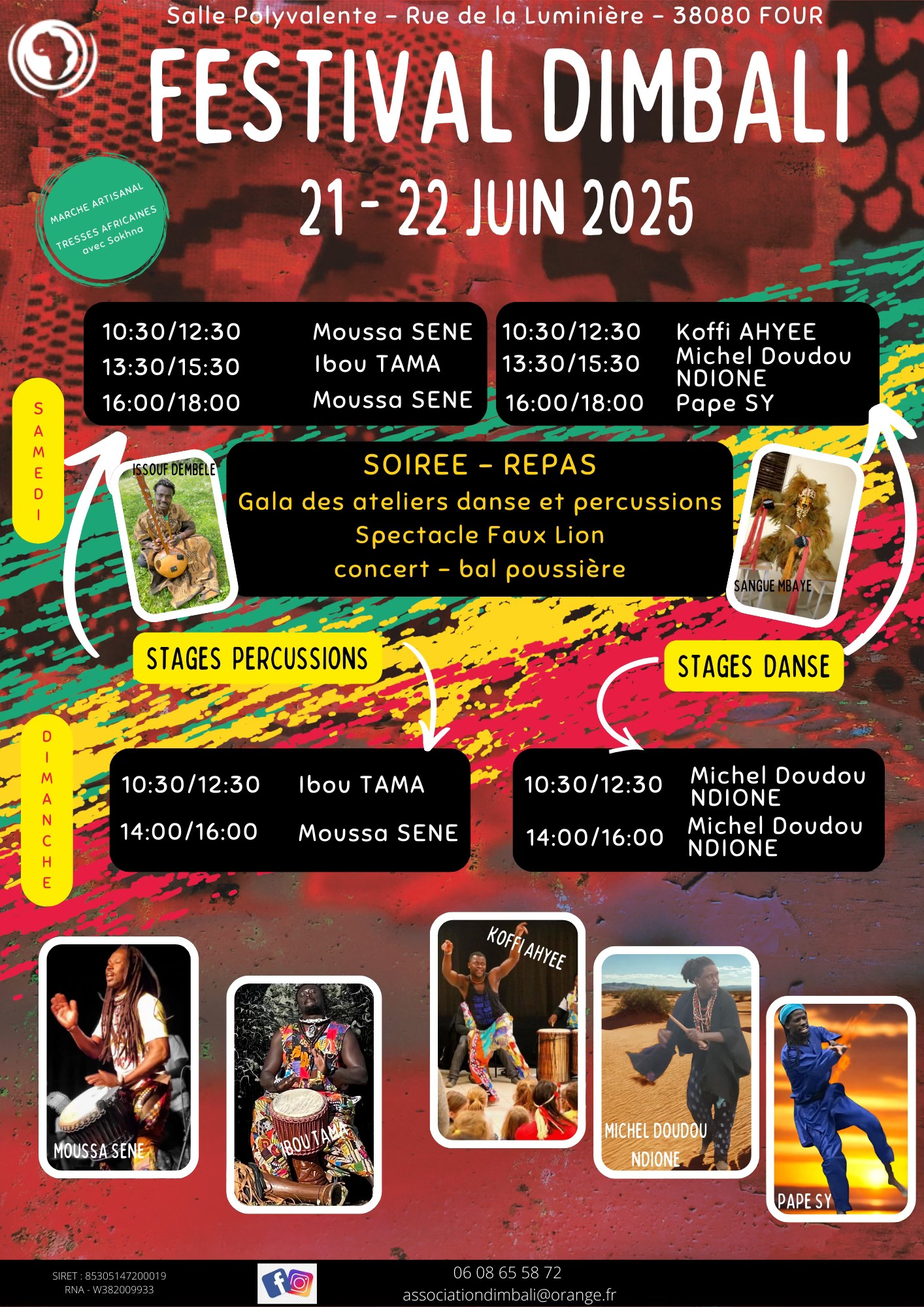 Culture : Le festival Dimbali tiendra sa troisième édition le samedi 21 et dimanche 22 juin 2025 à Four (38)
